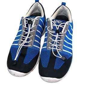 Apex Men’s‎  Breeze Knit Elastic Lace Up Mesh Running Shoes Blue Size 12.5